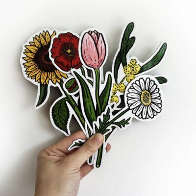 Fridge Flower Magnets